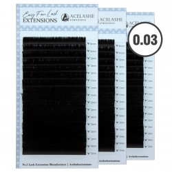 Acelashes® Wholesale 0.03 Ultra-Light Mega Cashmere Volume Easy Fanning Lashes WEFL03