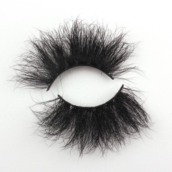 Hot Sale 3D Mink 25MM Lashes With Private Lable  5D062