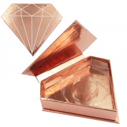 Acelashes Stock Piano Rose Gold Magnetic Diamond Boxes ACE-D03