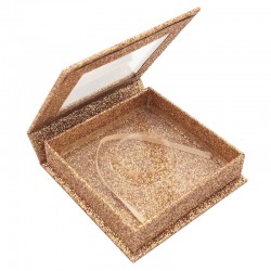 Stock Square Magnetic Rose Gold Glitter Boxes ACE-S06