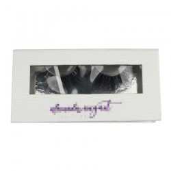 Custom Snakeskin pattern Magnetic eyelash packaging with silver inner box CMB119