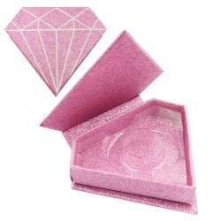 Acelashes Stock Pink Glitter Magnetic Diamond Boxes ACE-D01