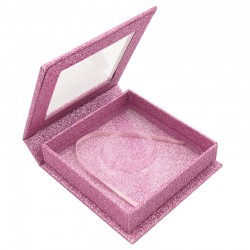 Stock Square Magnetic Pink Glitter Boxes ACE-S05