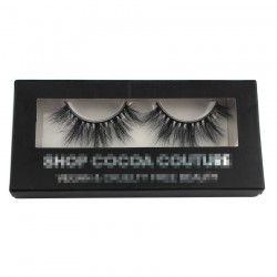 black custom eyelash packing with rectangle window CPB03 