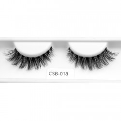 Wholesale Best Quality Clear Band of Faux Mink Lashes CSB-018
