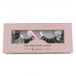 Custom beauty pink special window magnetic eyelash packaging with your logo CMB085