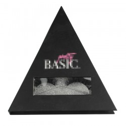 custom black triangle eyelash packaging with logo C3MB03