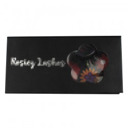 Custom cute beauty black flower window magnetic eyelash packaging with 3D printing your logo CMB096