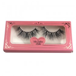 custom eyelash packing with luxry golden trim print logo CPB33