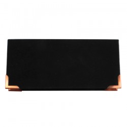 custom luxury black velvet eyelash packaging with rose gold corner protectors CVMB03