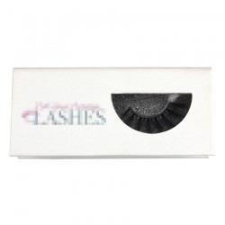 Custom private label white&silver gillter special window magnetic eyelash packaging with  your logo CMB090