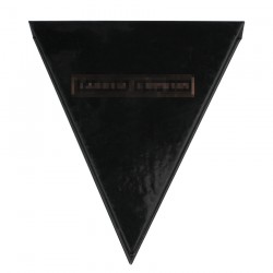 custom shiny black triangle eyelash packaging with logo hot stamped C3MB04