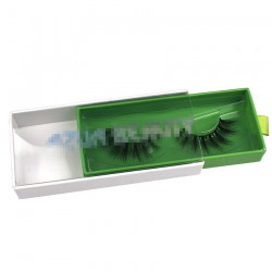 Custom Submembrane PVC slider eyelash packaging  with hot stamped your logo CMB41
