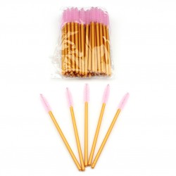 Stock Eyelashes Brushes Pink Color 50pcs/ Pack ACE-B3