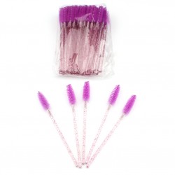 Stock Eyelashes Brushes Purple Color 50pcs/ Pack ACE-B5