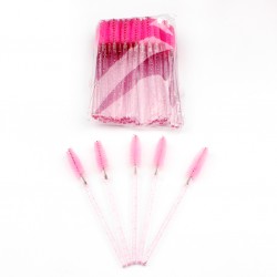 Stock Eyelashes Brushes Light Pink Color 50pcs/ Pack ACE-B1